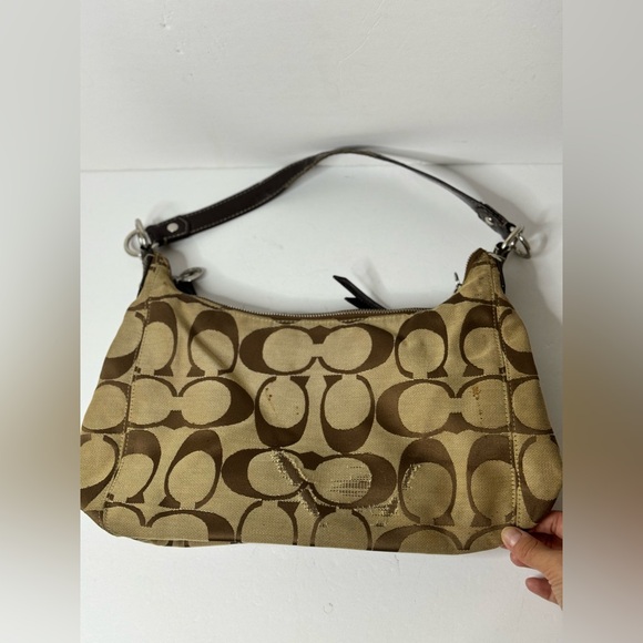 COACH SIGNATURE HOBO SHOULDER HANDBAG - Picture 5 of 14